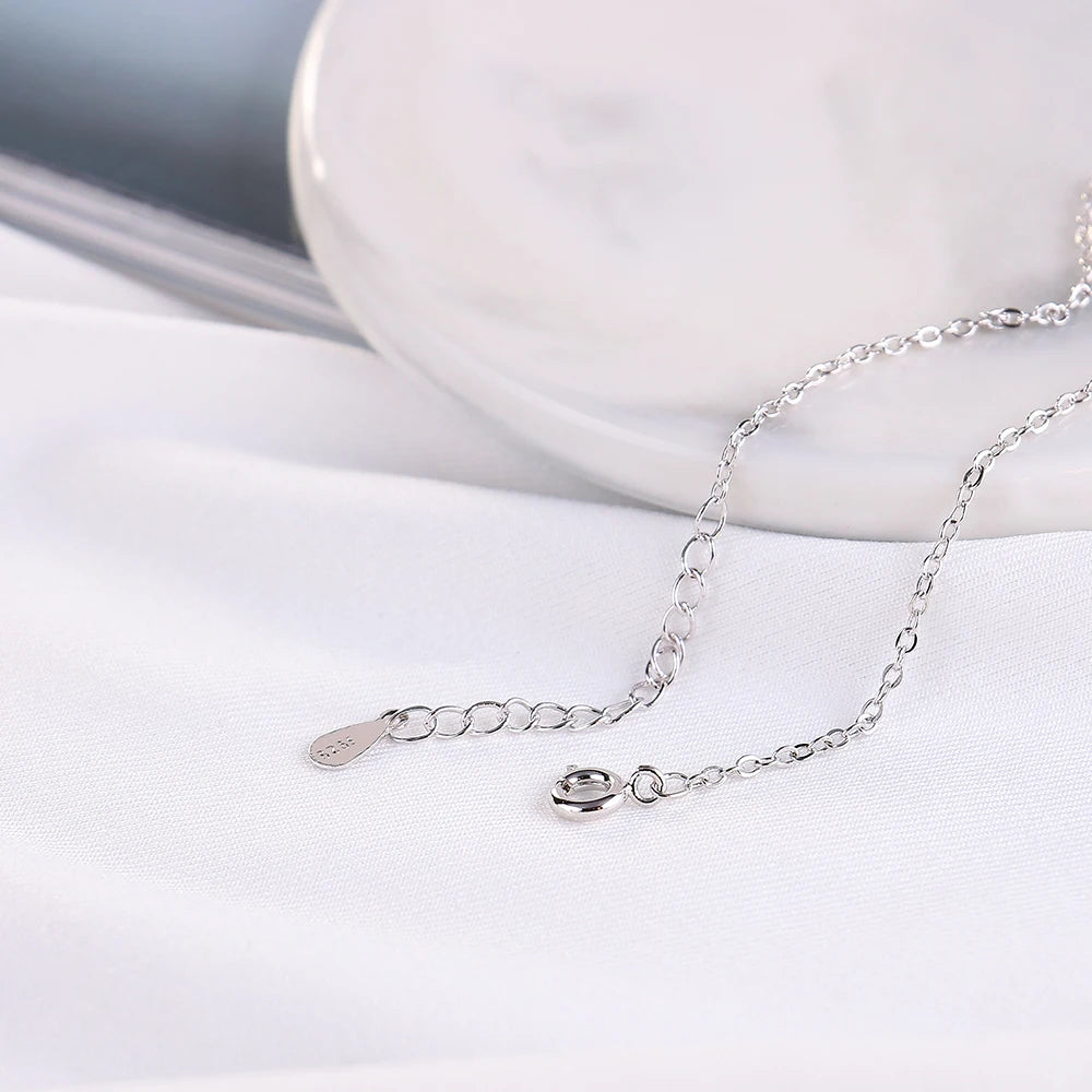 925 Sterling Silber Blumen-Armband – zartes Design mit rosa und grünen Zirkonblüten