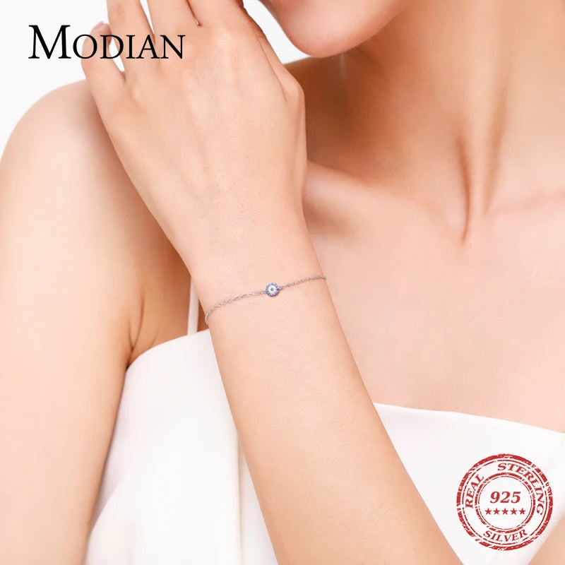 Filigranes Armband aus 925 Sterling Silber mit Zirkonia-Element