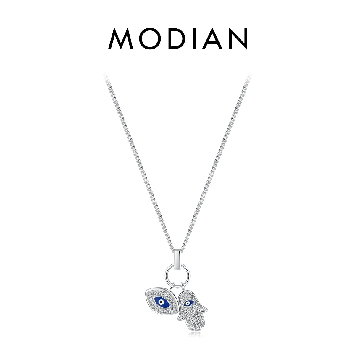 Schutz & Eleganz – Silberkette mit Türkis-Evil-Eye aus 925 Sterling Silber