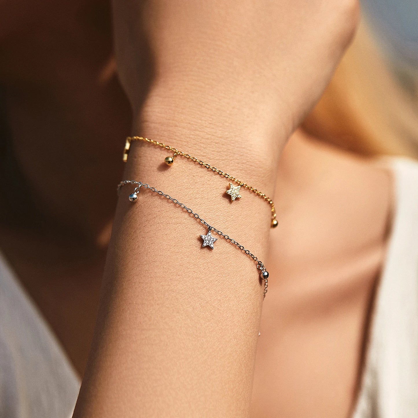 Filigrane 925 Sterling Silber Armbänder mit zarten Details