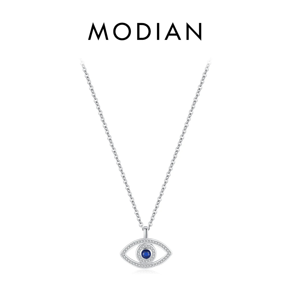 Schutz & Eleganz – Silberkette mit Türkis-Evil-Eye aus 925 Sterling Silber