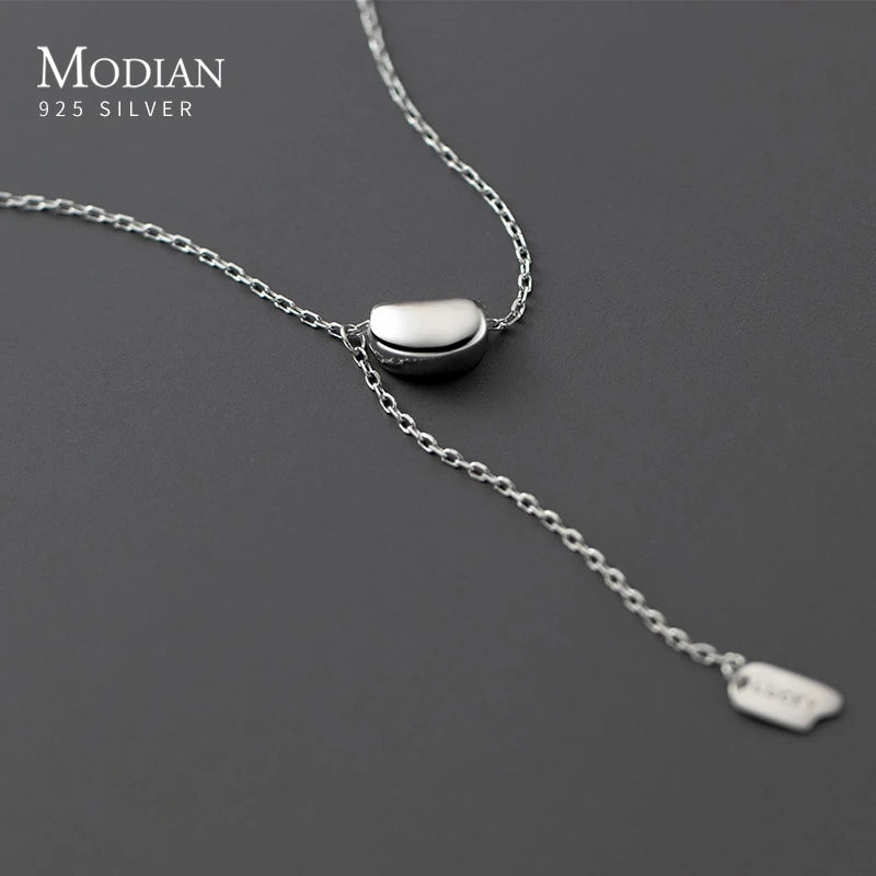 925 Sterling Silber Y-Kette im minimalistischen Design