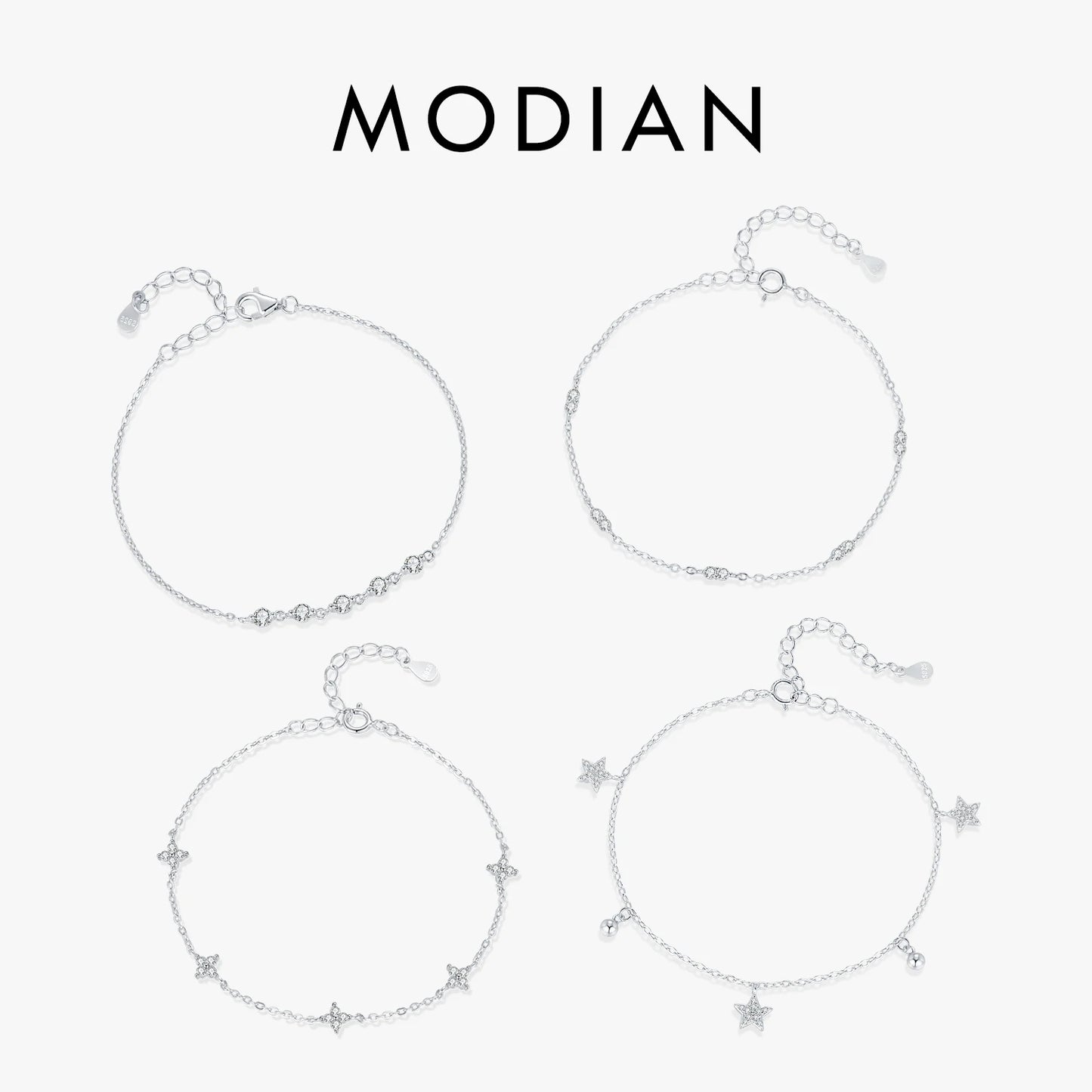 Filigrane 925 Sterling Silber Armbänder mit zarten Details