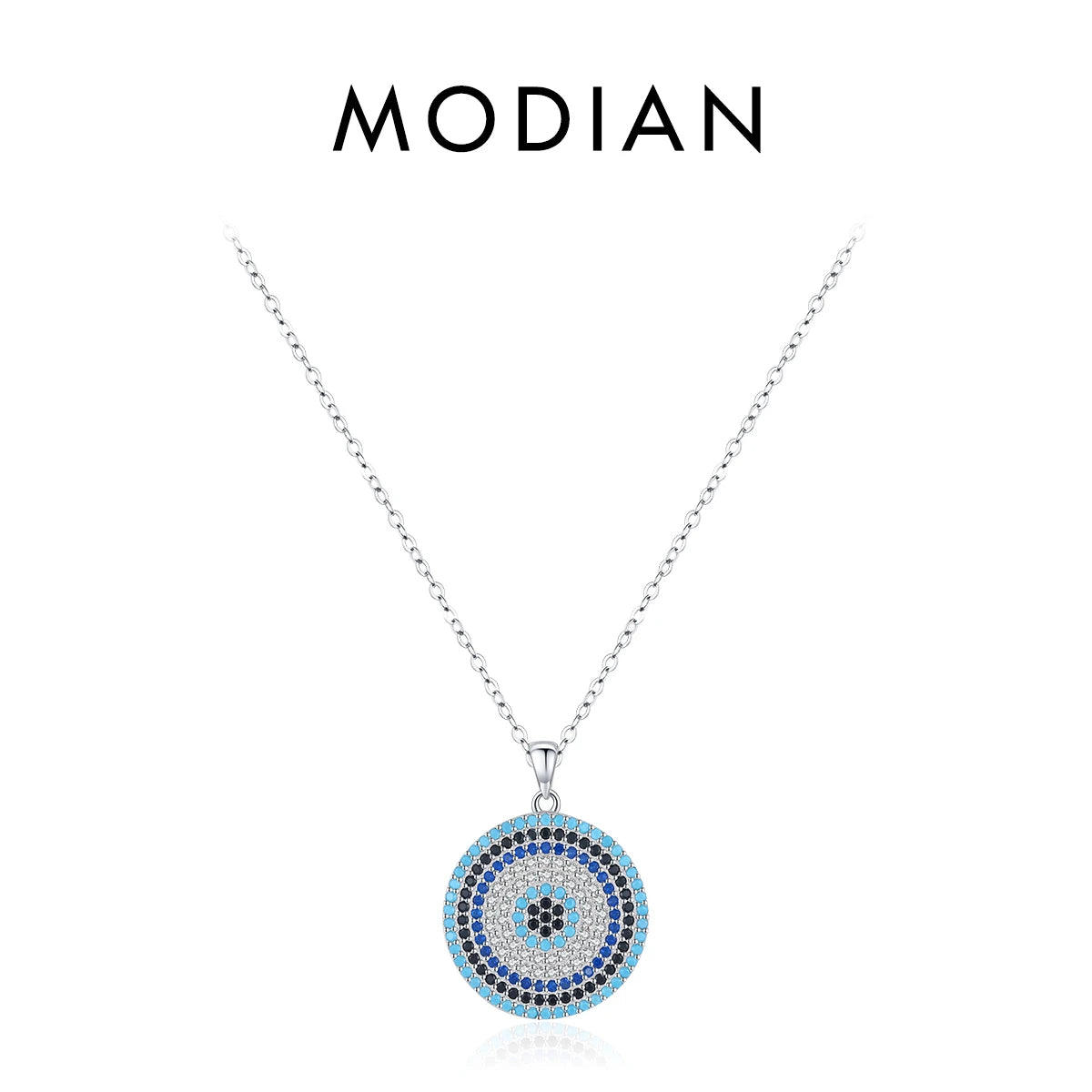 Schutz & Eleganz – Silberkette mit Türkis-Evil-Eye aus 925 Sterling Silber