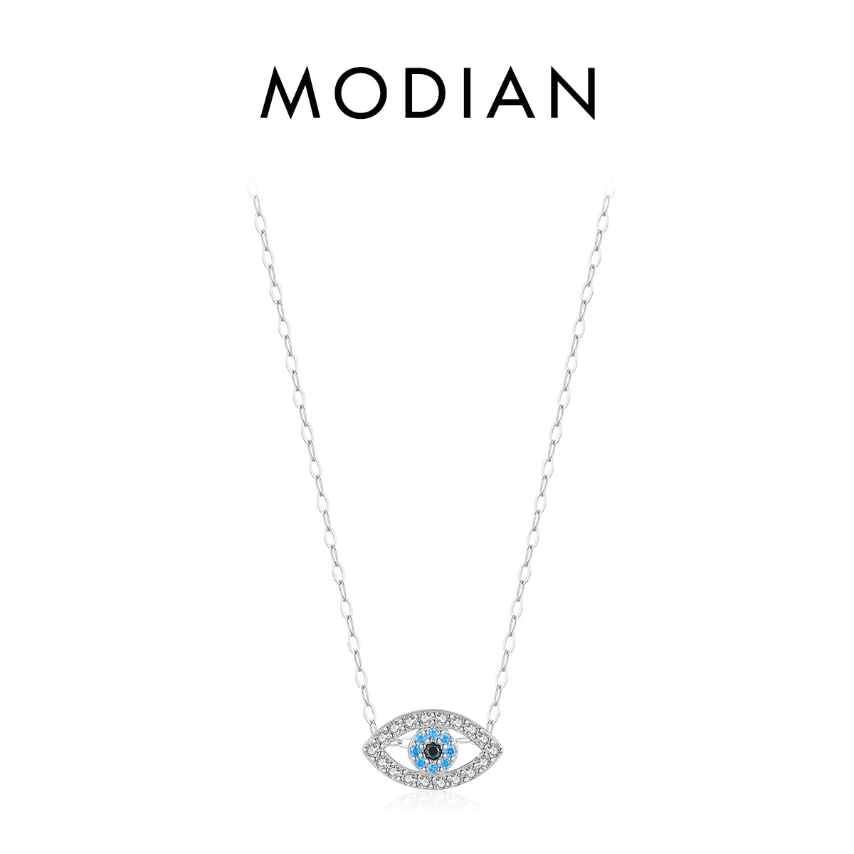 Schutz & Eleganz – Silberkette mit Türkis-Evil-Eye aus 925 Sterling Silber