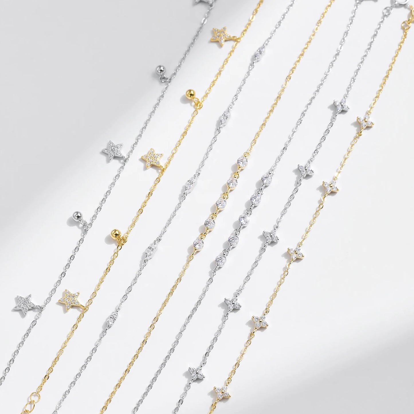 Filigrane 925 Sterling Silber Armbänder mit zarten Details