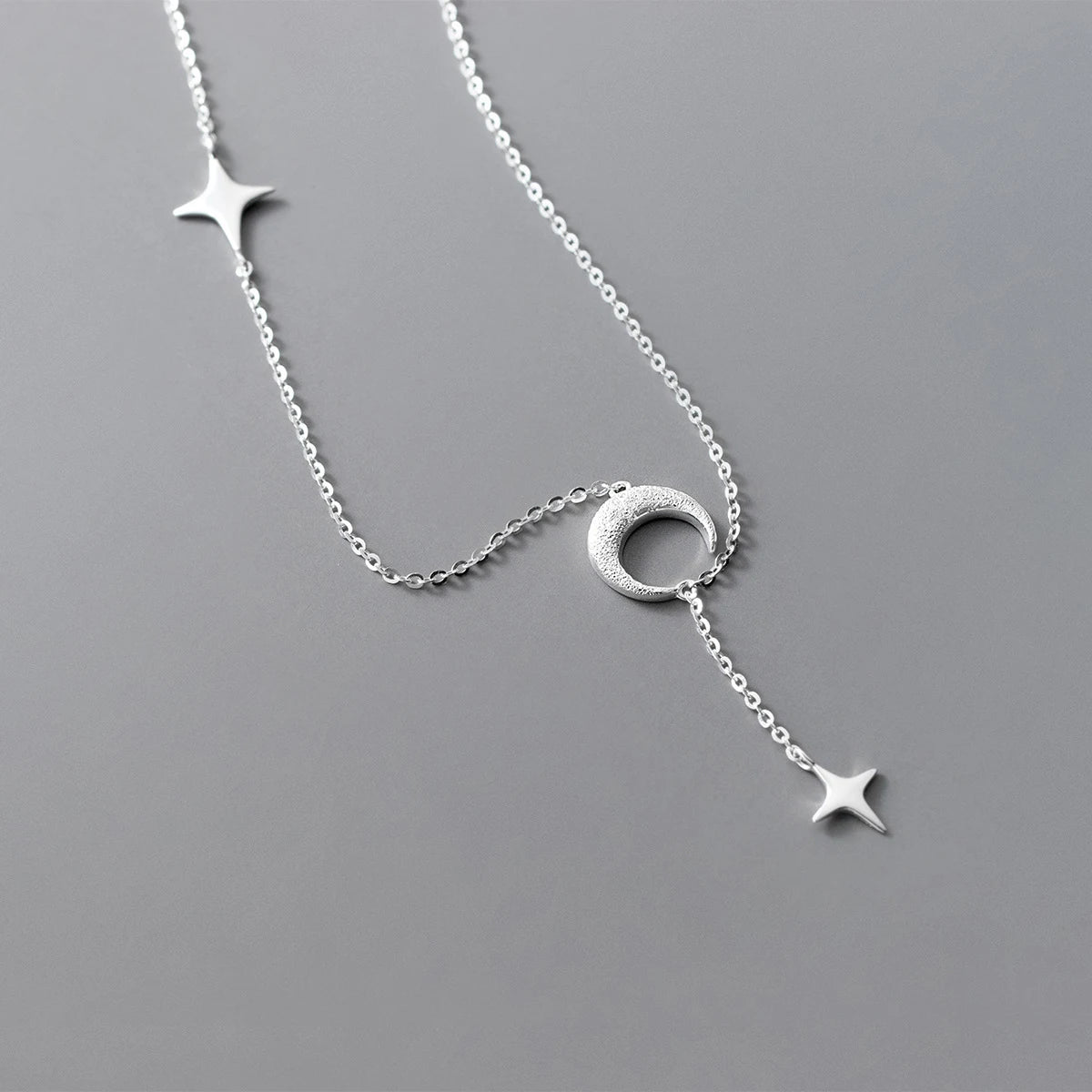 Mond & Stern Kette aus 925er Silber