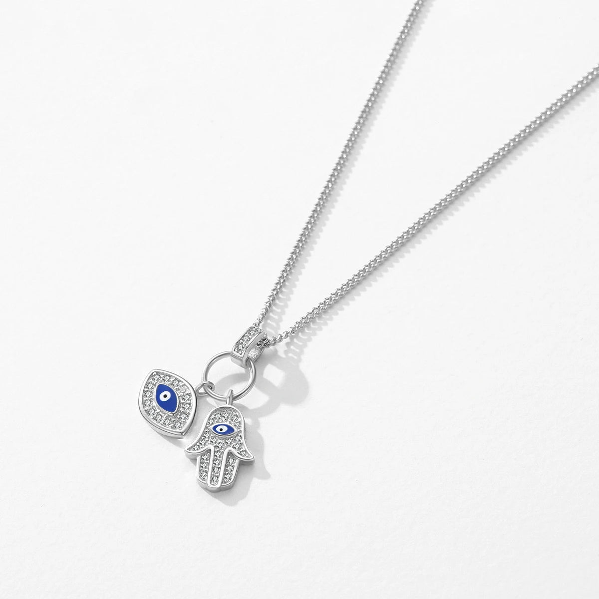 Schutz & Eleganz – Silberkette mit Türkis-Evil-Eye aus 925 Sterling Silber