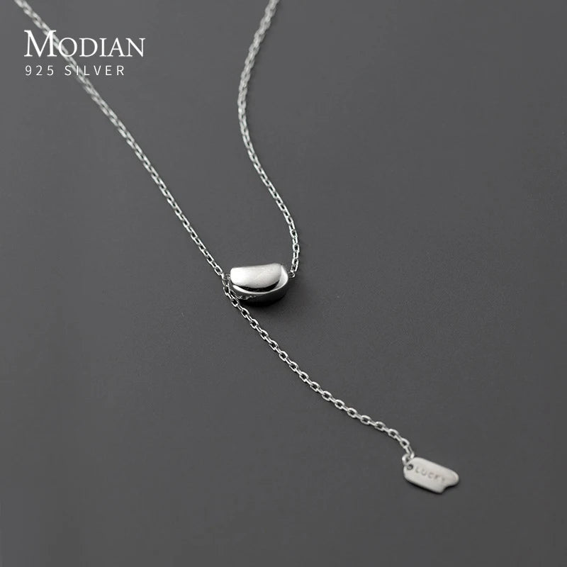 925 Sterling Silber Y-Kette im minimalistischen Design