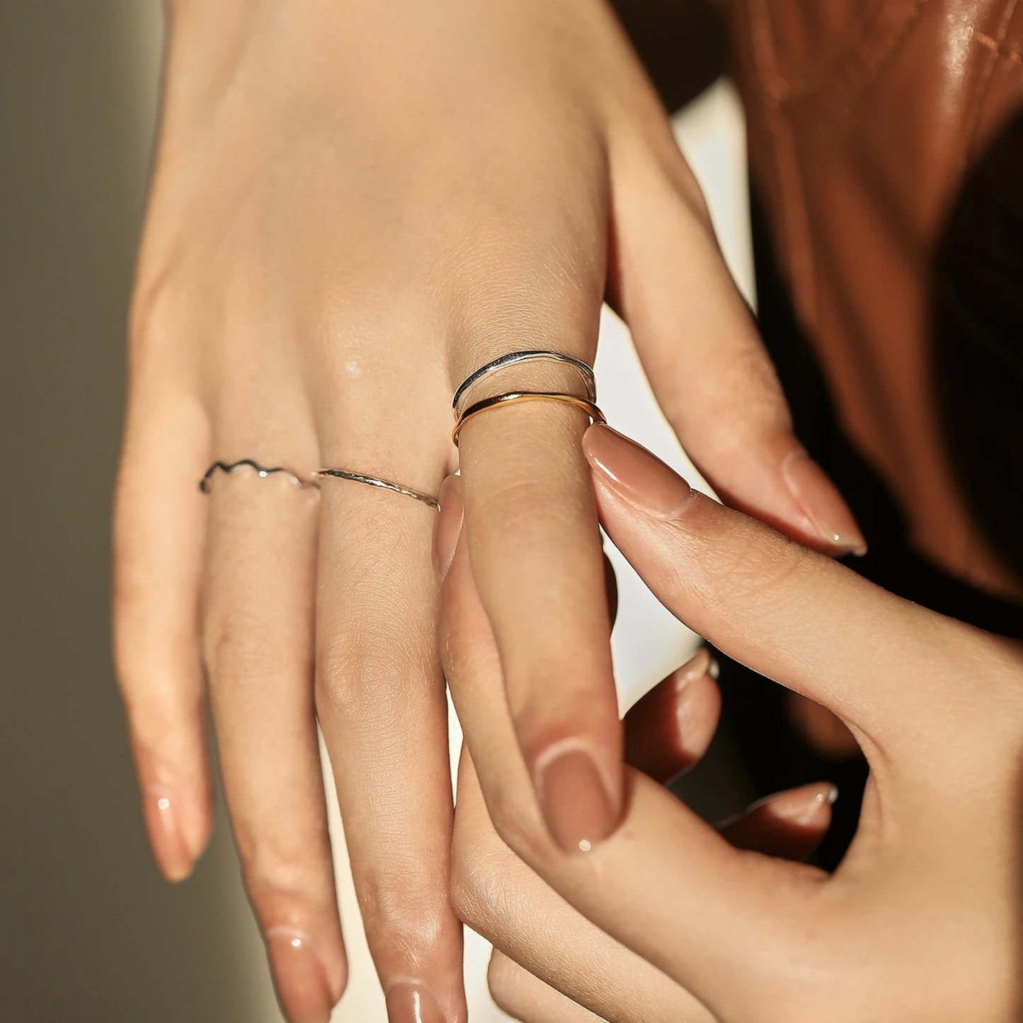 Minimalistische 925 Sterling Silber Ringe