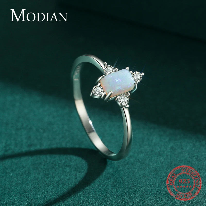 925 Sterling Silber Ring mit Kristall im Krönchen-Design