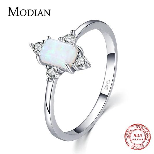 925 Sterling Silber Ring mit Kristall im Krönchen-Design