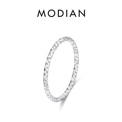 Minimalistische 925 Sterling Silber Ringe