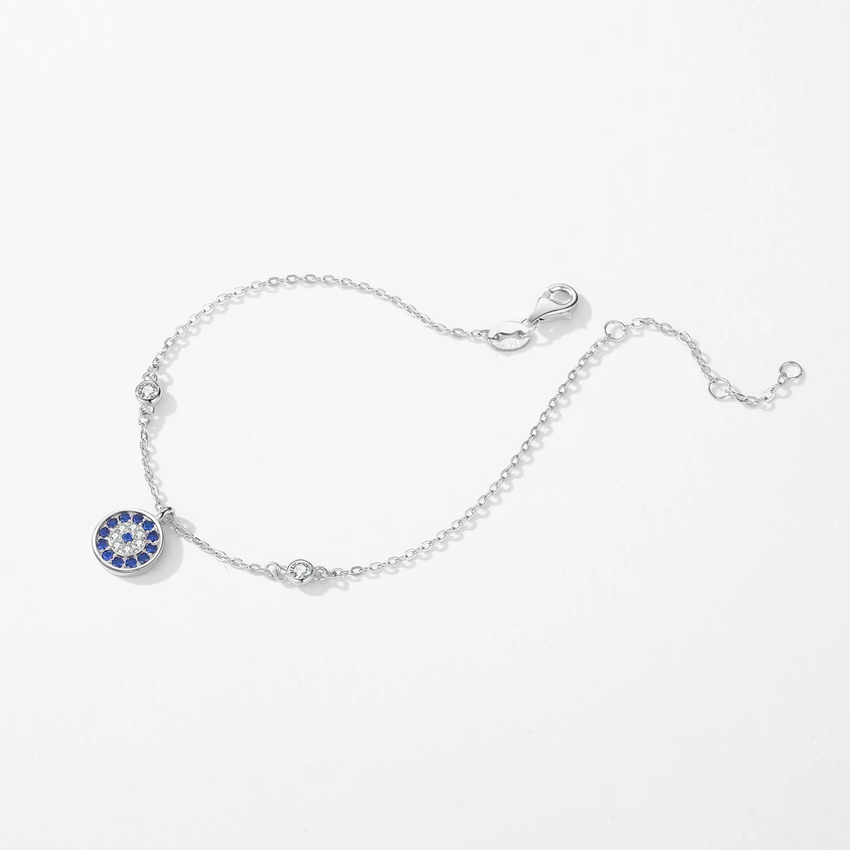 Armband-Kollektion aus 925 Sterling Silber mit blauen Akzenten & Evil-Eye-Designs