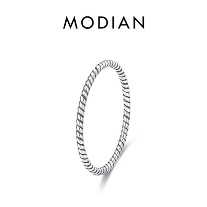 Minimalistische 925 Sterling Silber Ringe