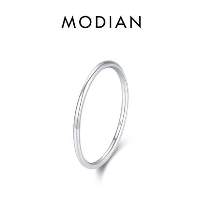 Minimalistische 925 Sterling Silber Ringe