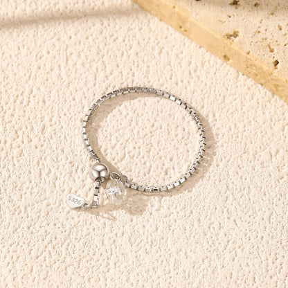 925 Sterling Silber Ring mit rundem Moissanit – Eleganz in ihrer reinsten Form