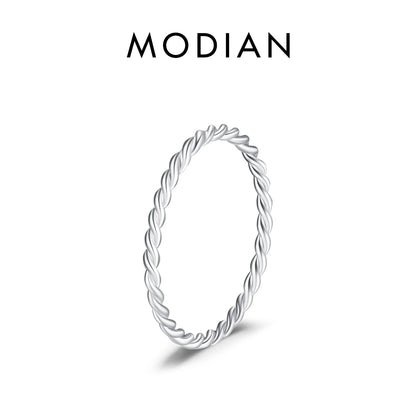 Minimalistische 925 Sterling Silber Ringe