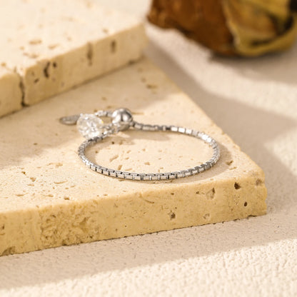 925 Sterling Silber Ring mit rundem Moissanit – Eleganz in ihrer reinsten Form