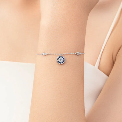 Armband-Kollektion aus 925 Sterling Silber mit blauen Akzenten & Evil-Eye-Designs