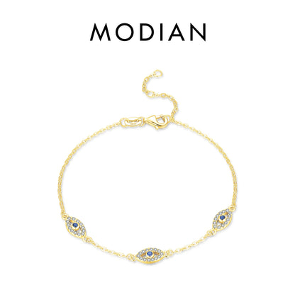 Armband-Kollektion aus 925 Sterling Silber mit blauen Akzenten & Evil-Eye-Designs