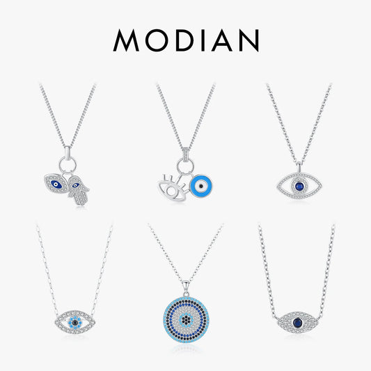 Schutz & Eleganz – Silberkette mit Türkis-Evil-Eye aus 925 Sterling Silber