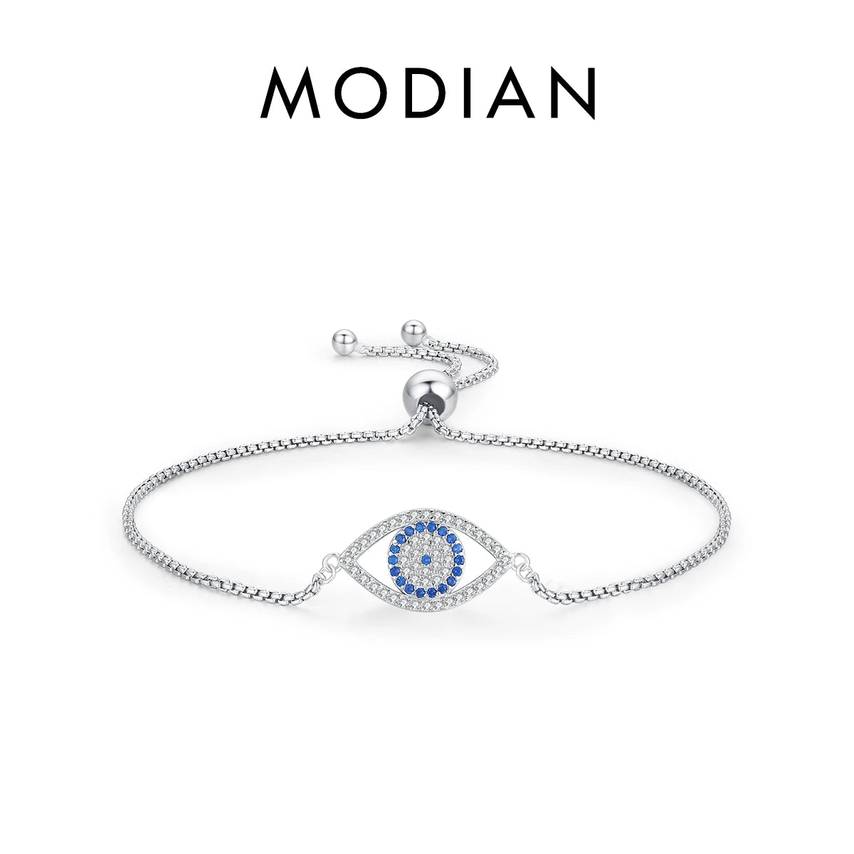 Armband-Kollektion aus 925 Sterling Silber mit blauen Akzenten & Evil-Eye-Designs