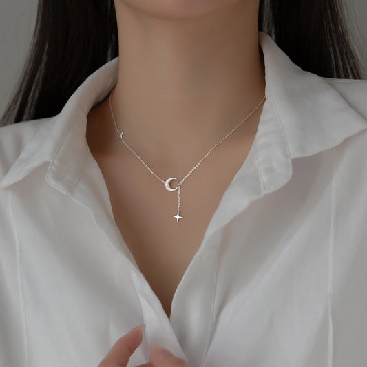 Mond & Stern Kette aus 925er Silber