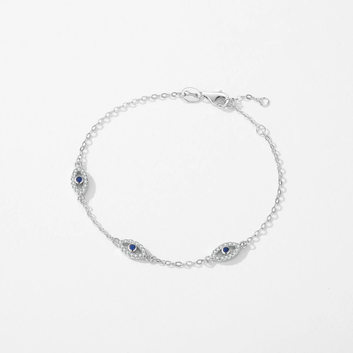 Armband-Kollektion aus 925 Sterling Silber mit blauen Akzenten & Evil-Eye-Designs