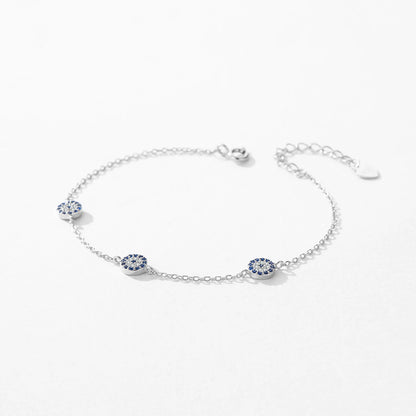 Armband-Kollektion aus 925 Sterling Silber mit blauen Akzenten & Evil-Eye-Designs
