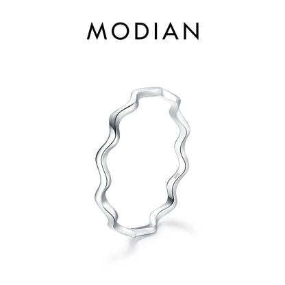 Minimalistische 925 Sterling Silber Ringe
