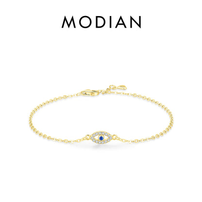 Armband-Kollektion aus 925 Sterling Silber mit blauen Akzenten & Evil-Eye-Designs