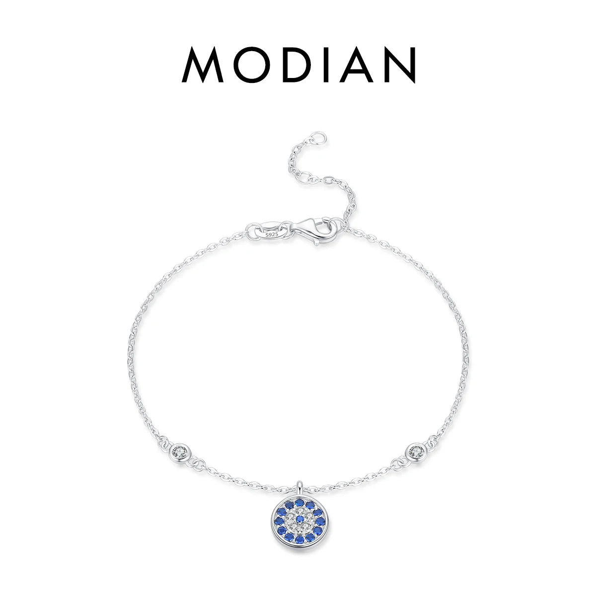 Armband-Kollektion aus 925 Sterling Silber mit blauen Akzenten & Evil-Eye-Designs