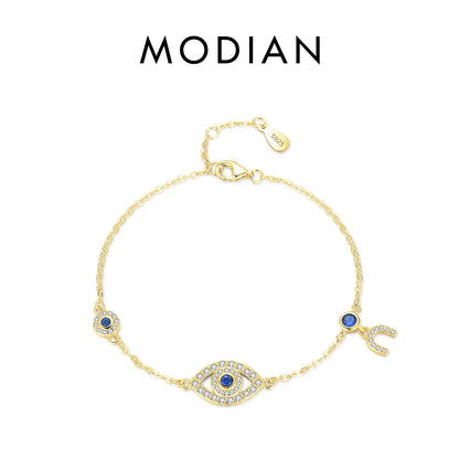 Armband-Kollektion aus 925 Sterling Silber mit blauen Akzenten & Evil-Eye-Designs