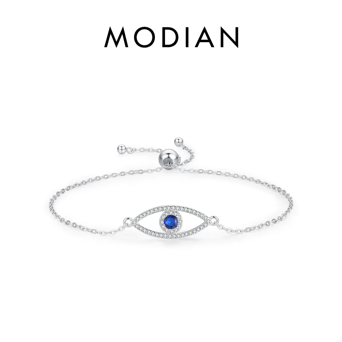 Armband-Kollektion aus 925 Sterling Silber mit blauen Akzenten & Evil-Eye-Designs