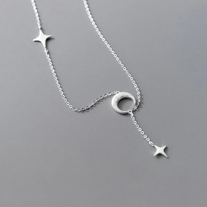 Mond & Stern Kette aus 925er Silber
