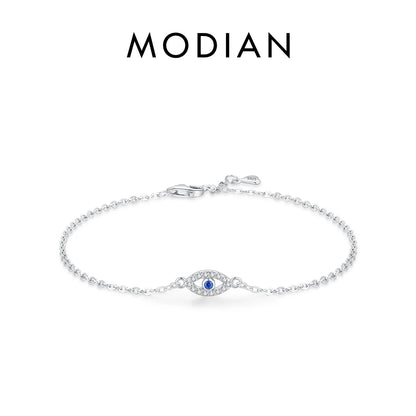 Armband-Kollektion aus 925 Sterling Silber mit blauen Akzenten & Evil-Eye-Designs