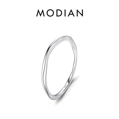 Minimalistische 925 Sterling Silber Ringe